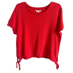 Madewell Texture & Thread Modern Side-Tie Top Sz L